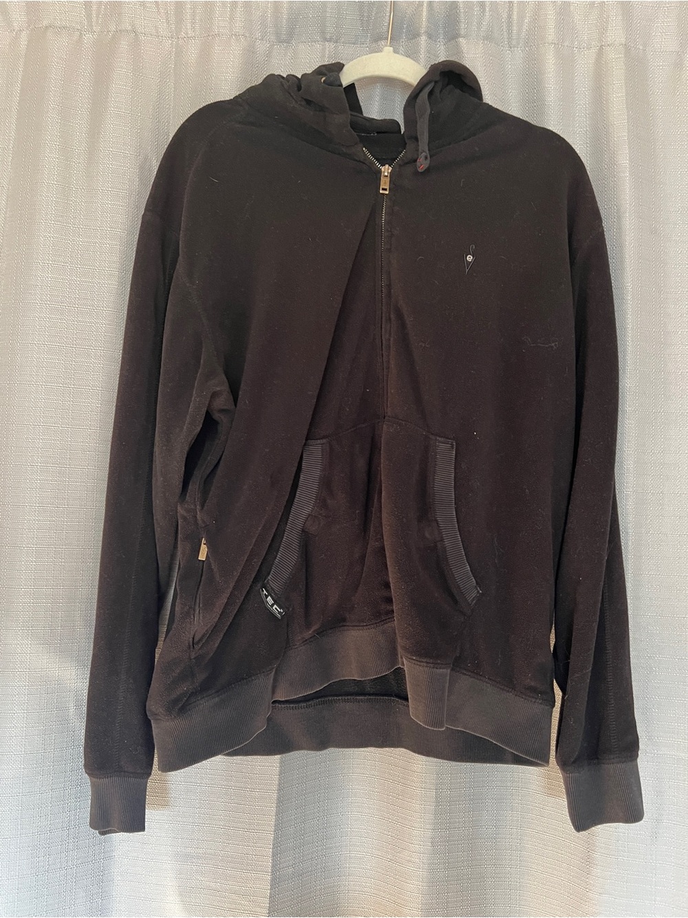 Men's Scottevest Tec Black Zip-Up Hoodie Sweatshirt